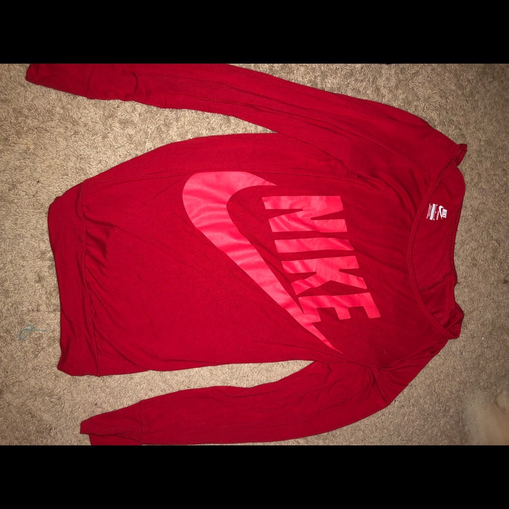 Red Nike long sleeve